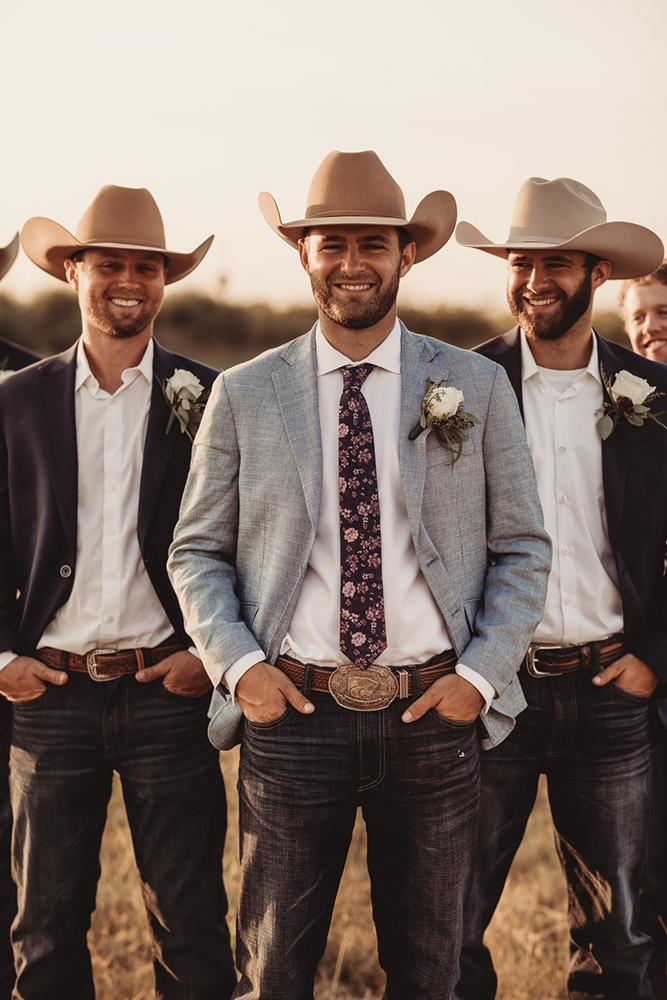  groomsmen attire country cowboy native roaming