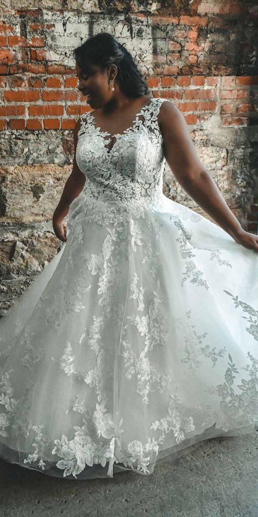 lace plus size wedding dresses a line sweetheart neckline essenge designs