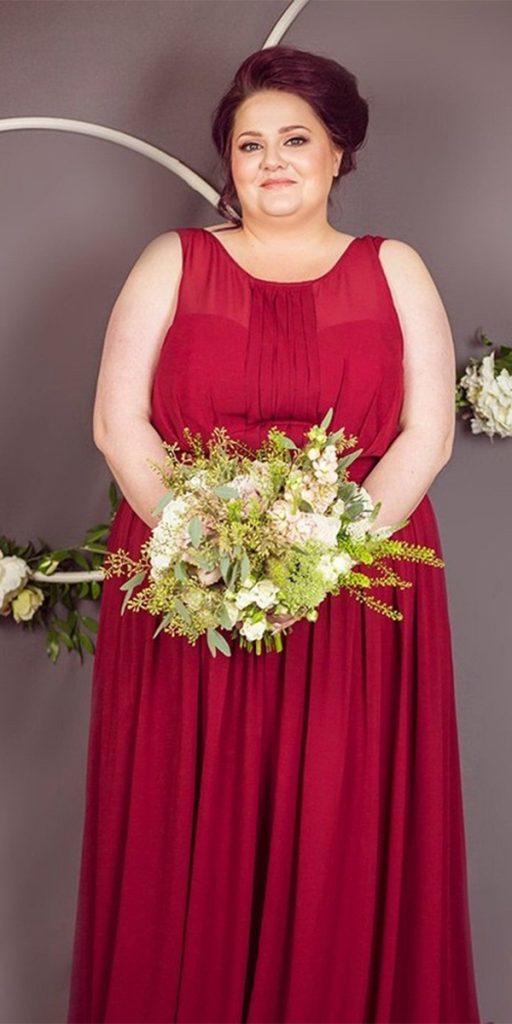plus size mother of the bride dresses long red v neckline curvychicbridal