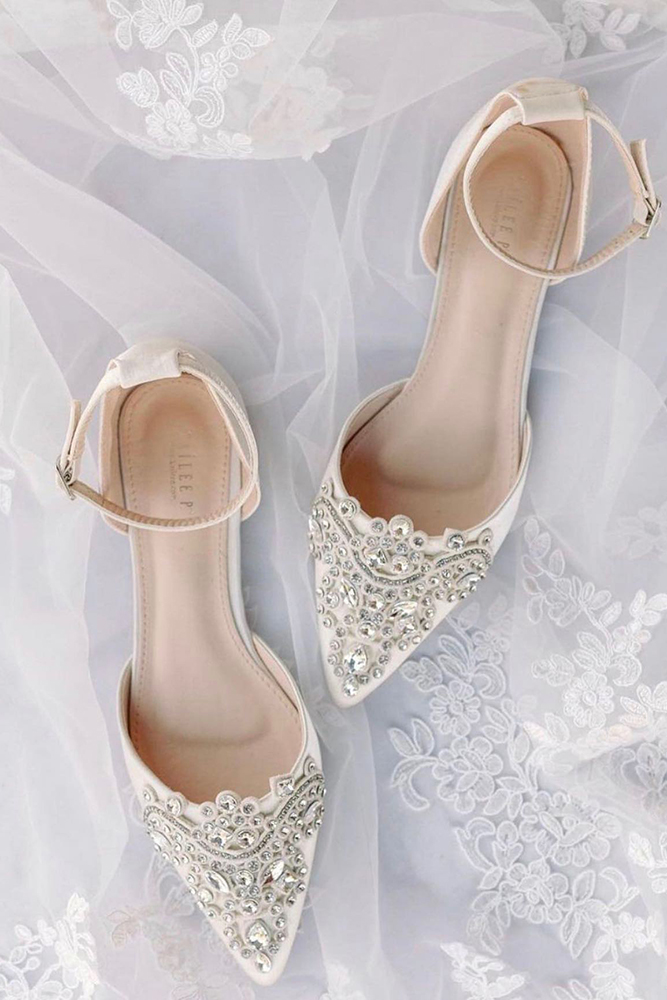 beach wedding shoes flats jeweled shop.kaileep