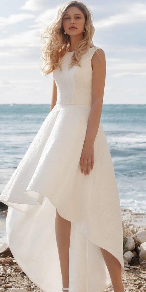 high low wedding dresses slevees beach jaricebridal