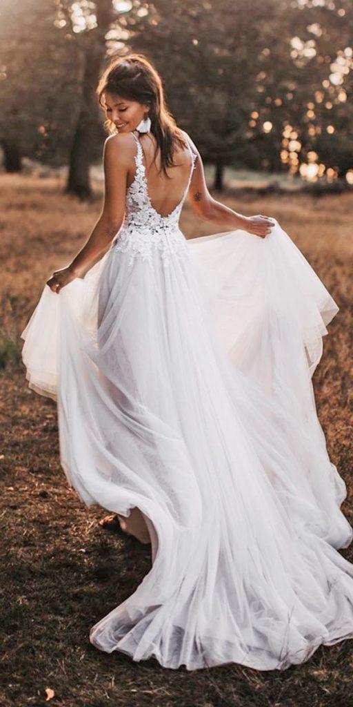 lace beach wedding dresses a line with spaghetti straps country vicky baumann