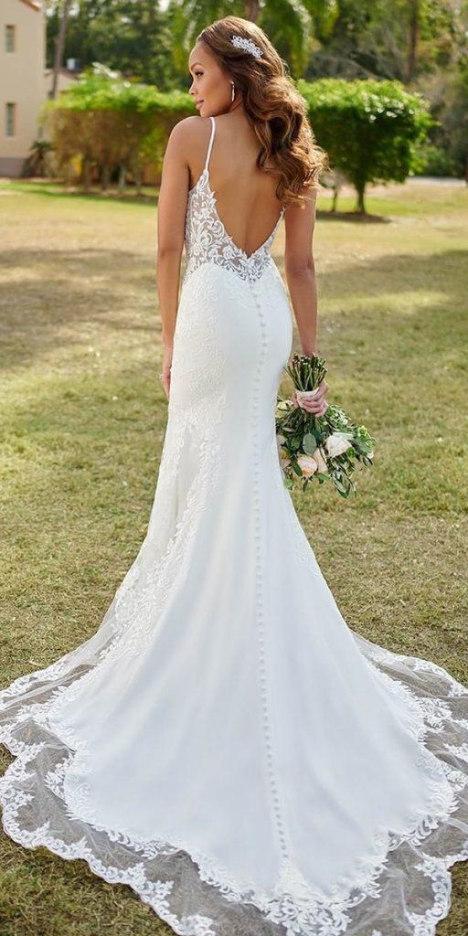 fit and flare beach wedding dress