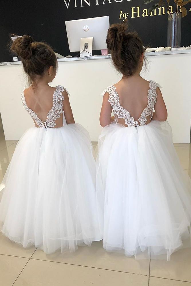 lace flower girl dresses lace back low back vintagerosebyhannahaj