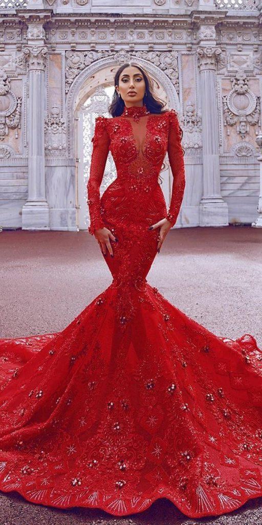 12 Amazing Blood Red Wedding Dresses Wedding Dresses Guide
