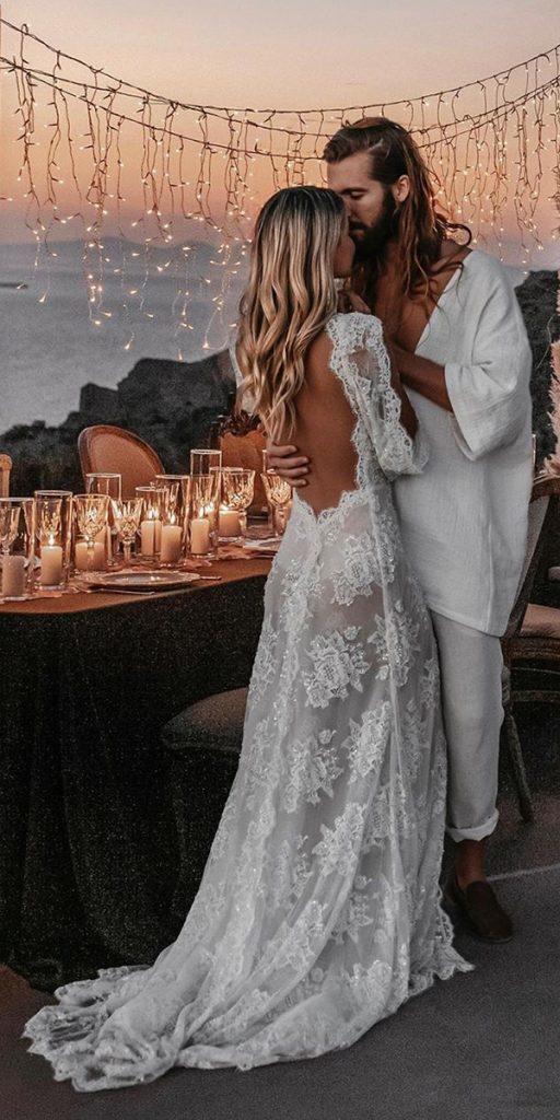 Boho Wedding Dresses With Sleeves 27 Free Spirited Styles