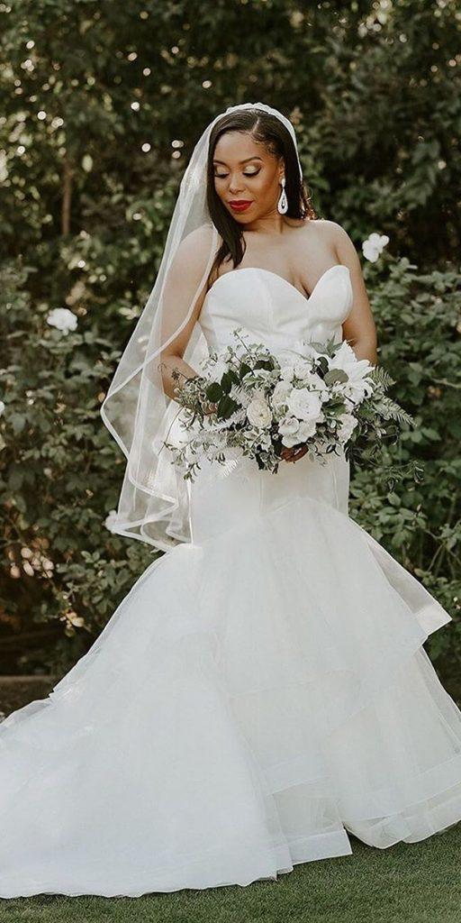 plus size wedding dresses mermaid sweetheart neckline simple country allurebridals