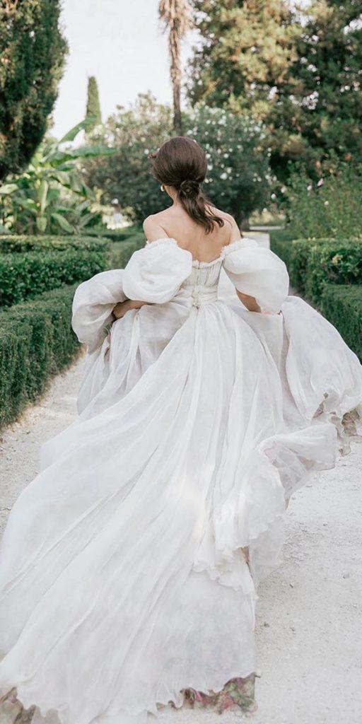 simple wedding dresses with sleeves ball gown off the shoulder country rara avis