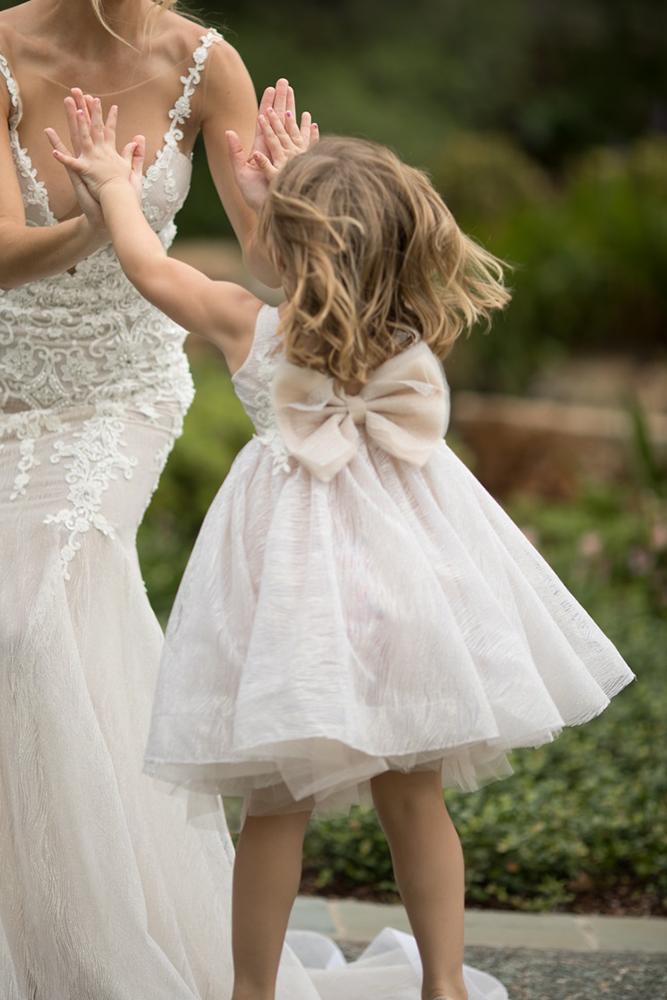 tutu flower girl dresses with bow rustic country naama and ahat
