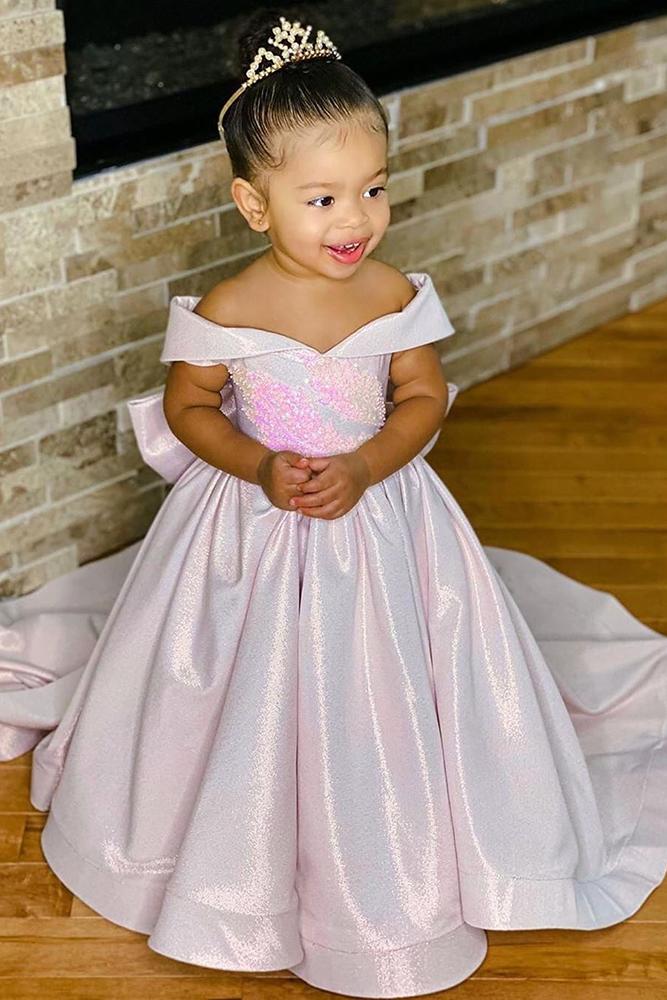 country flower girl dresses simple off the shoulder white kingdom boutique