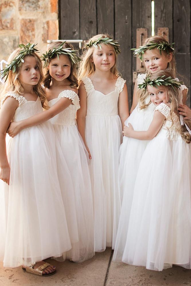 Rustic flower girl on sale dresses with boots