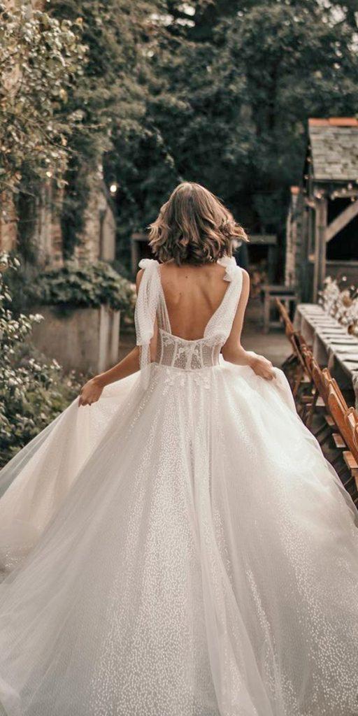 country wedding dresses a line low back rustic berta