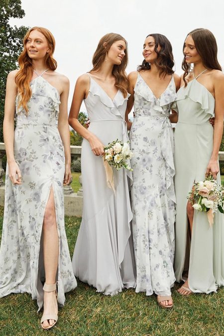 Floral Bridesmaid Dresses: 12 Most Beautiful Styles