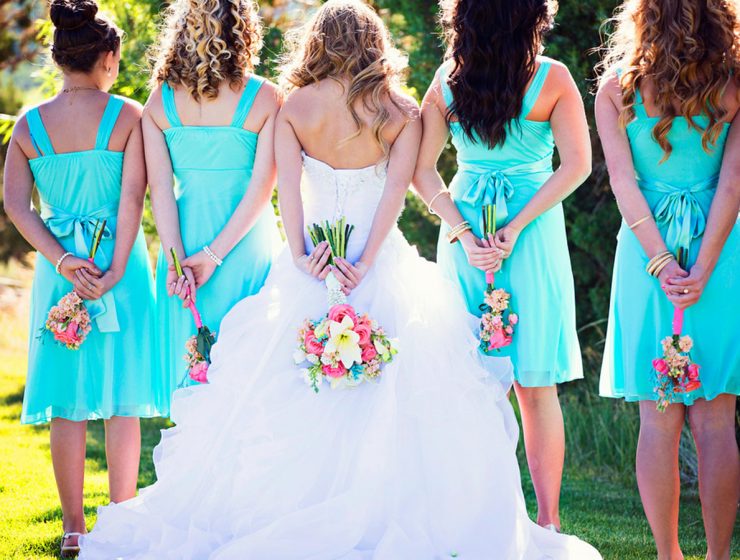 teal bridesmaid dresses featured effervescentmediaworks photography