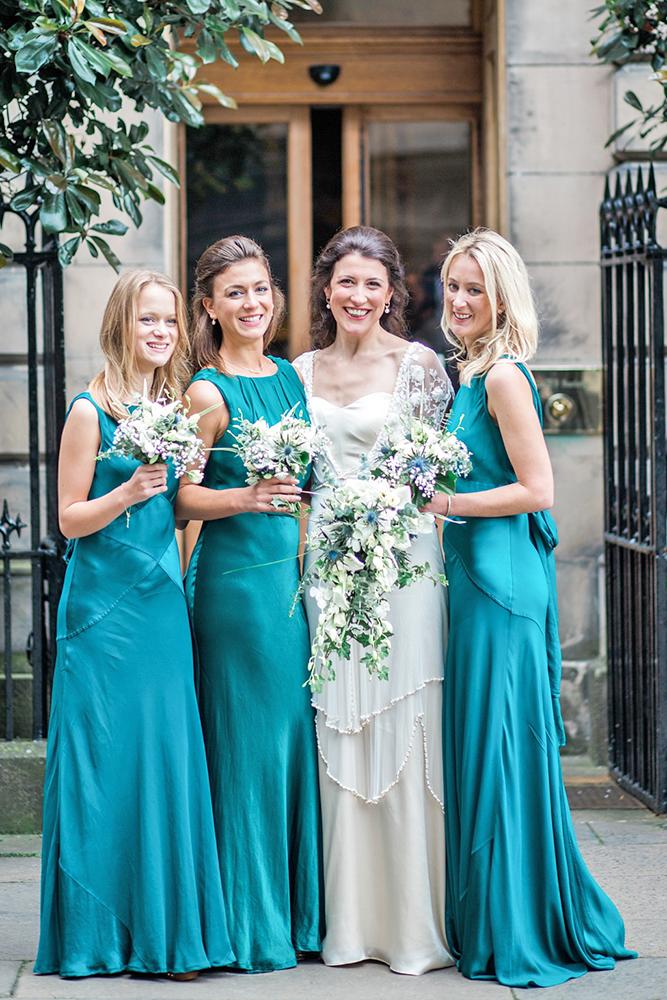 teal bridesmaid dresses long simple country carley buick photography