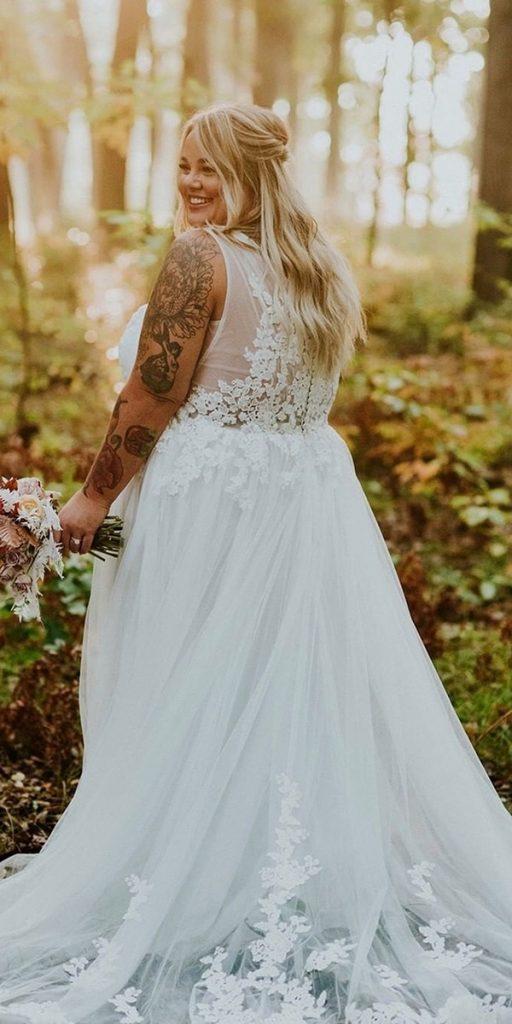 lace plus size wedding dresses a line country country cocomelody