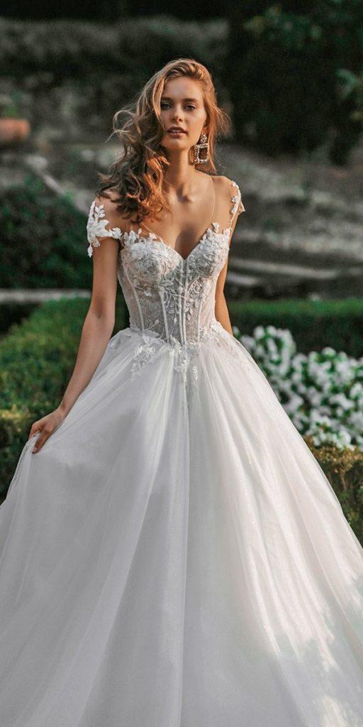 princess wedding dresses lace sweetheart neckline ball gown allurebridals