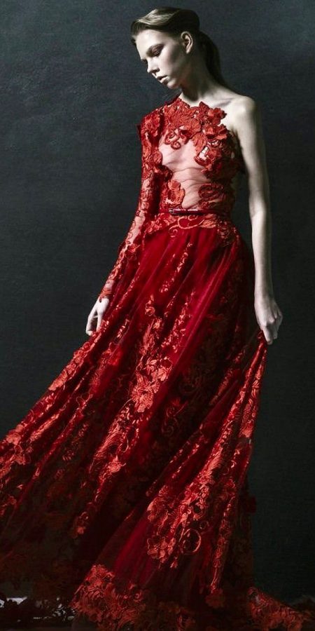 12 Amazing Blood Red Wedding Dresses | Wedding Dresses Guide