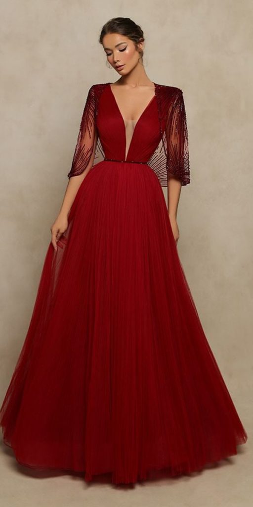 Blood Red Formal Dress