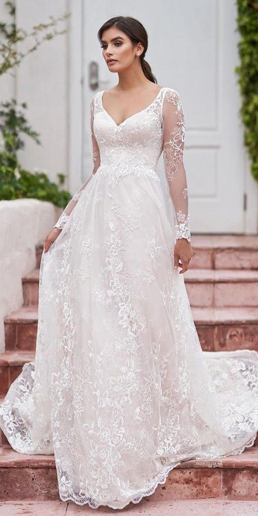 21 Illusion Long Sleeve Wedding Dresses You'll Like | Wedding Dresses Guide