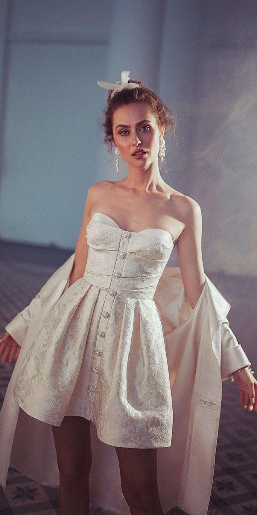 short wedding dresses sweetheart strapless neckline 'beach sexy rara avis