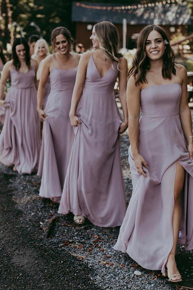  mismatched bridesmaid dresses long lavender simple bellabridesmaids