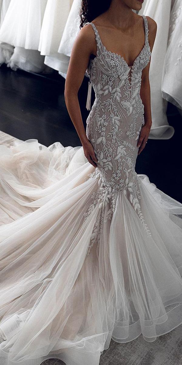 Deklaire Bridal 511 Removable Straps Sweetheart Neck Mermaid Wedding Dress