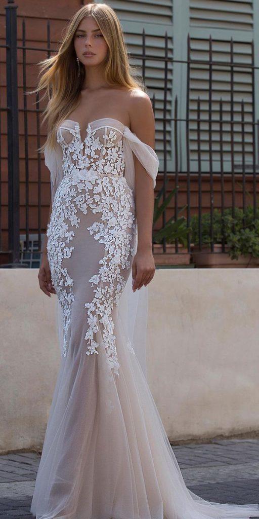 sweetheart mermaid wedding dresses sweetheart strapless neckline off the shoulder sexy beach berta