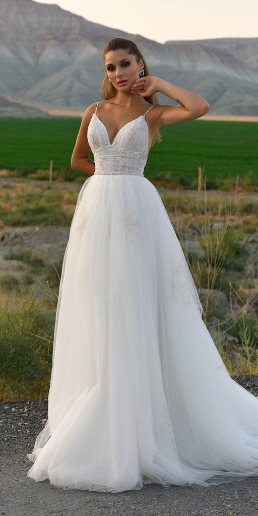 barnyard wedding dresses a line with spaghetti straps beach dai delivik