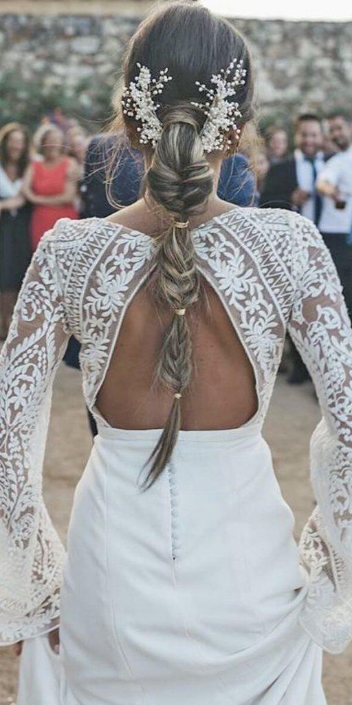 lace back wedding dresses with long sleeves rustic valenzuelaatelier
