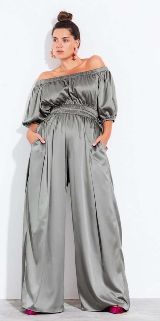 long mother of the bride dresses jumpsuits grey simple modern halfpennylondon