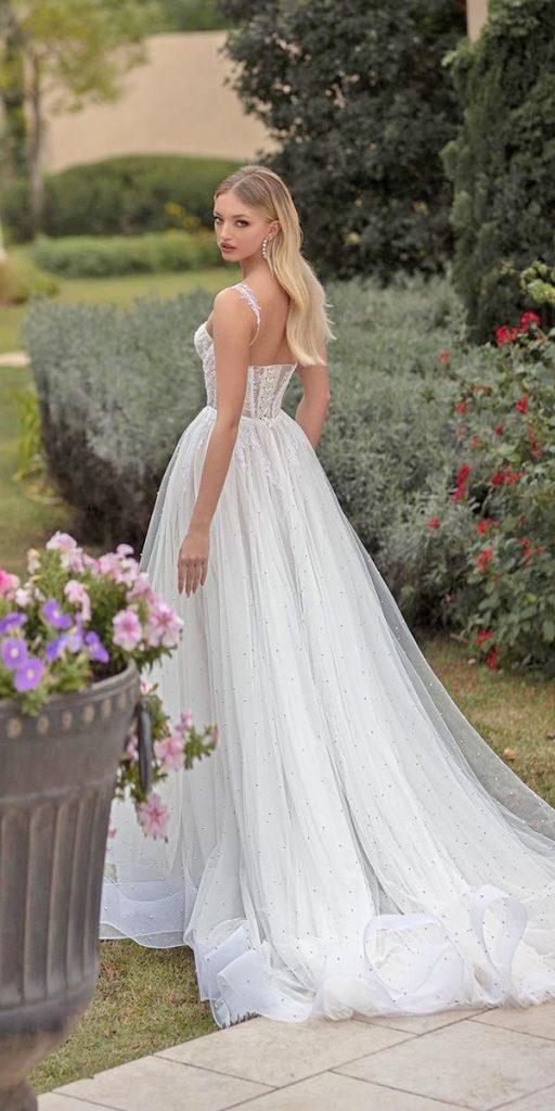 a line wedding dresses with spaghetti straps country julievinobridal