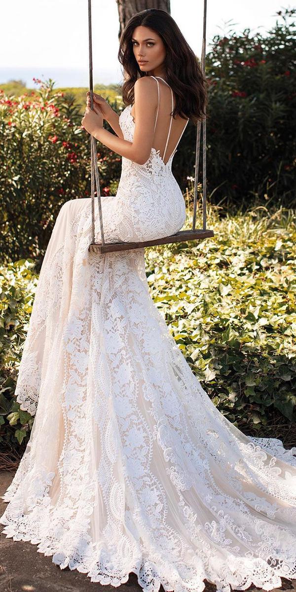 rustic lace wedding gowns