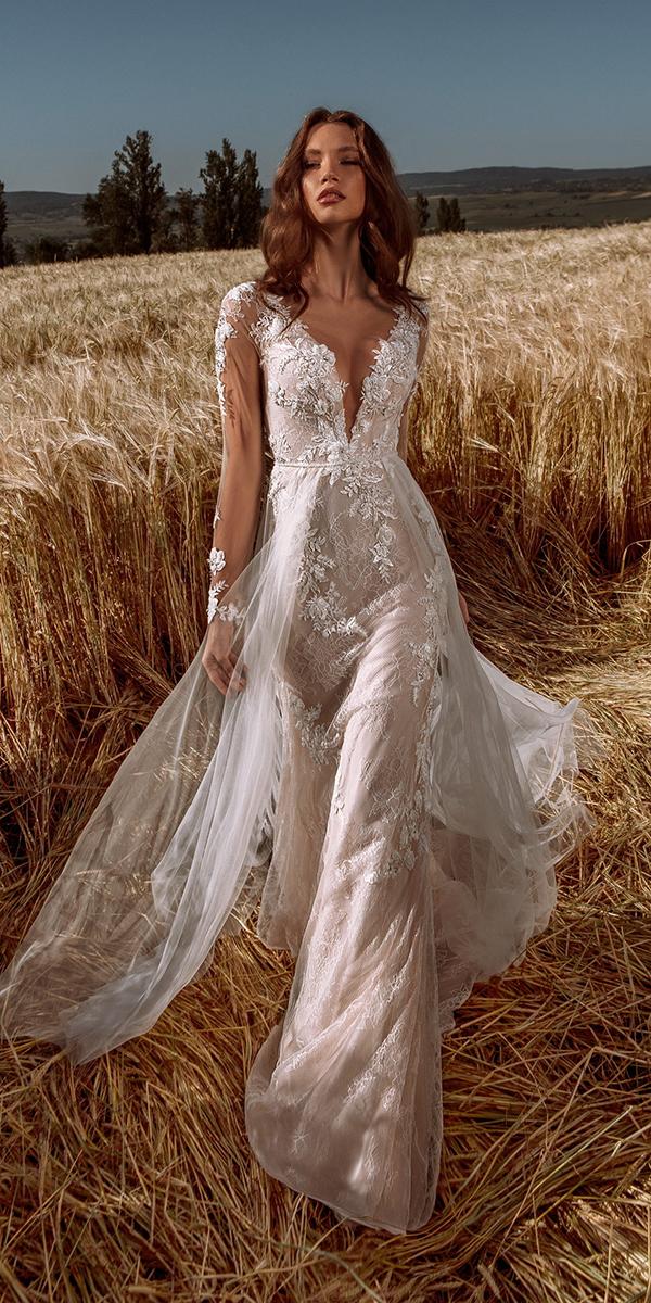 rustic lace wedding gowns
