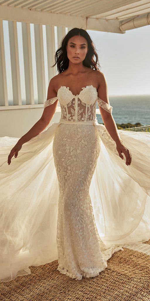 sweetheart mermaid wedding dresses strapless neckline zavana