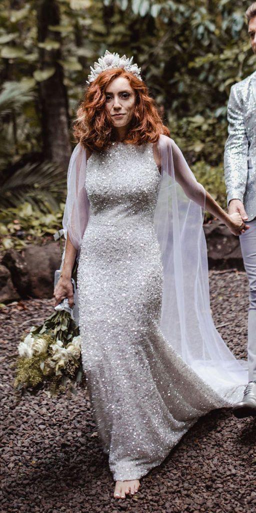 vintage wedding dresses 1920s sheath sequins silver country juliann cheryl