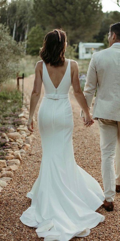 country wedding dresses trumpet simple v back rustic suzanneharward