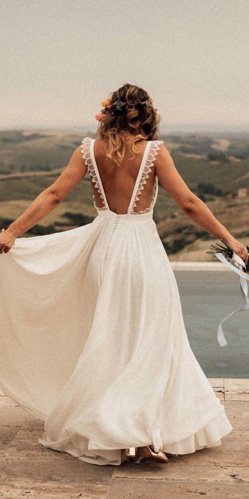 summer wedding dresses a line open bac bohemian eleonore pauc