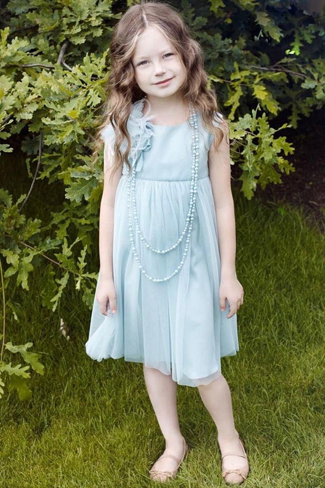 vintage flower girl dresses simple blue rustic papilio_kids