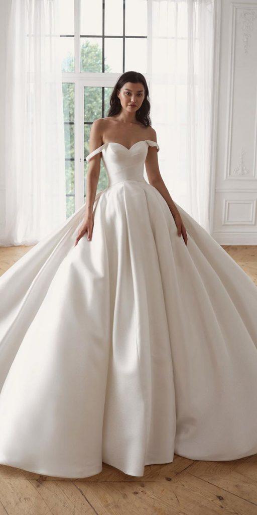 ball gown wedding dresses simple sweetheart neckline oliviabottega
