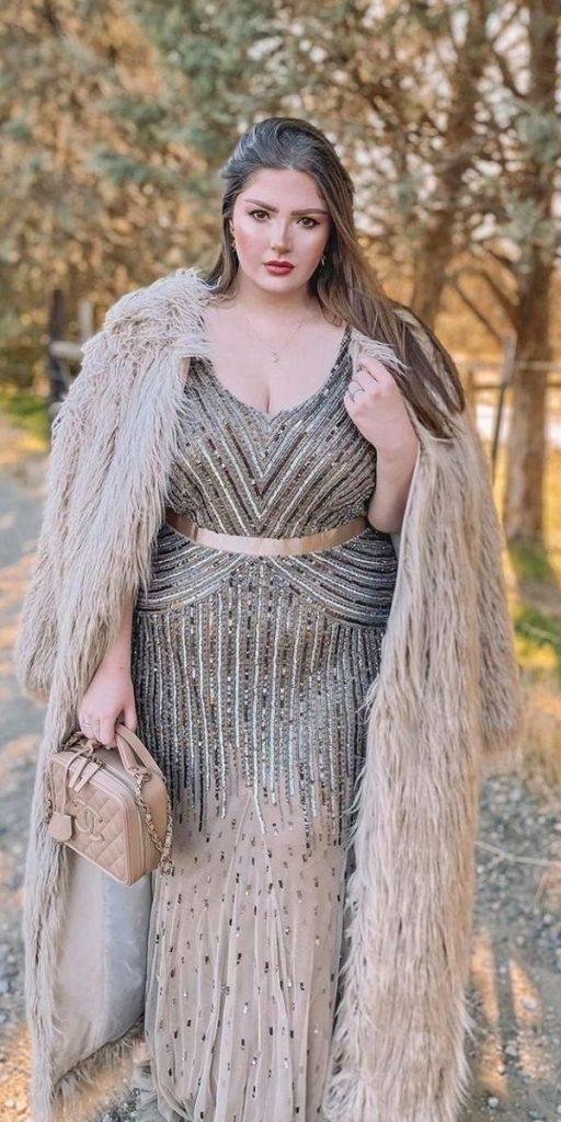 flattering mother of the bride dresses for plus sizes long sequins country v neckline silver adriannapapell