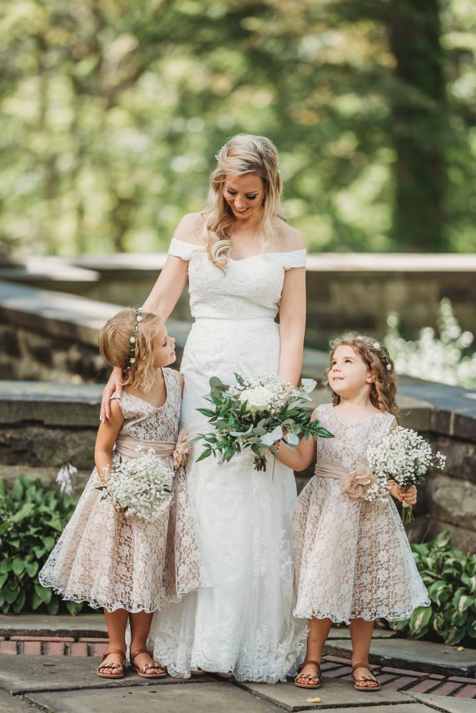 lace flower girl dresses rustic boho ivory regovich imaging company