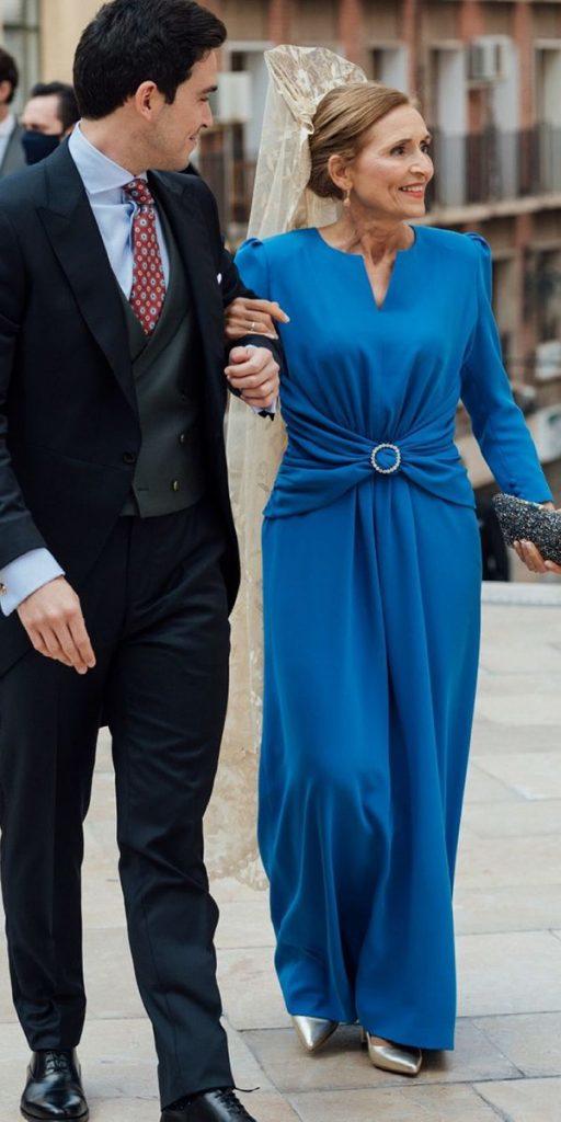 mother of the groom dresses navy with long sleeves simple kinvitadas