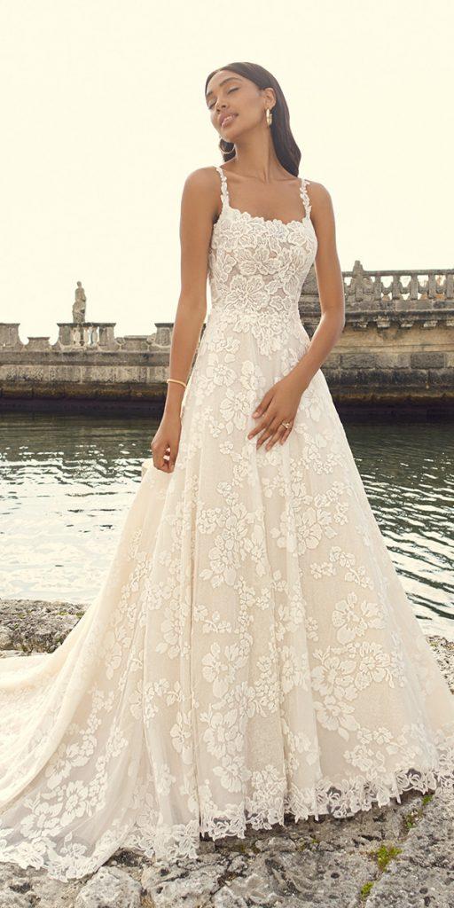 top wedding dresses a line with spaghetti straps lace sottero and midgley