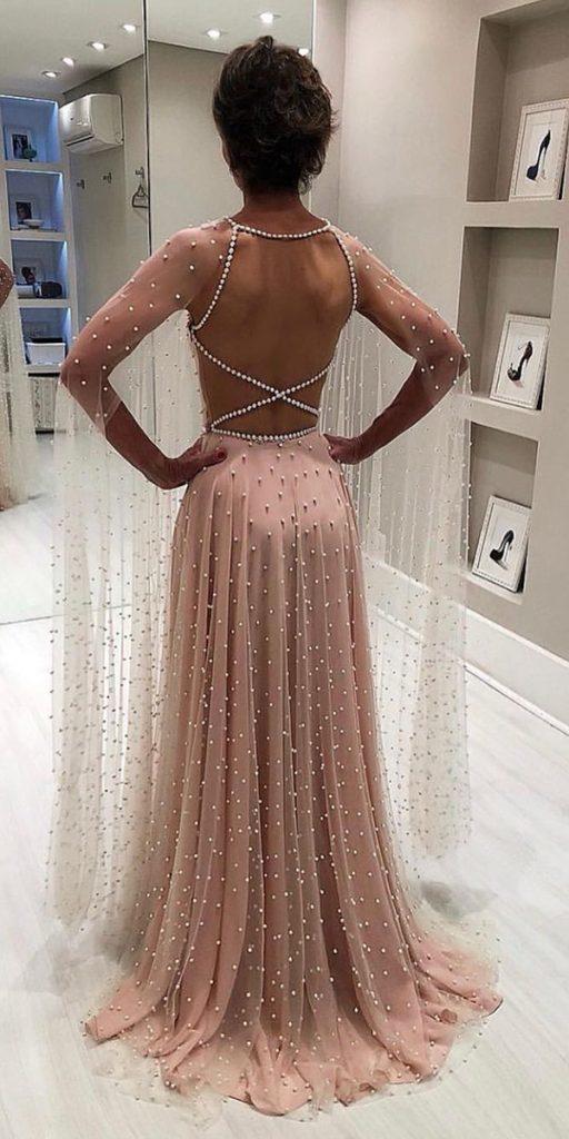 wedding guest dresses for spring backless with pearls isabellanarchi