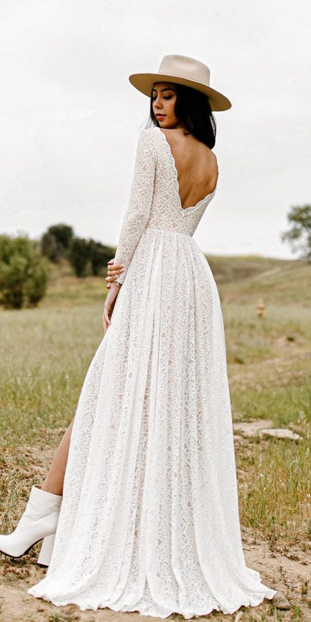 27 Amazing Boho Wedding Dresses With Sleeves Wedding Dresses Guide 6931