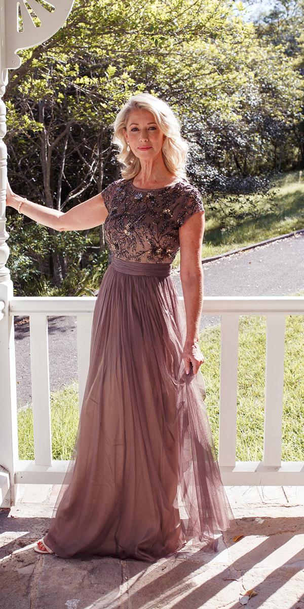 Floral Maxi Dress with Sequin Neckline