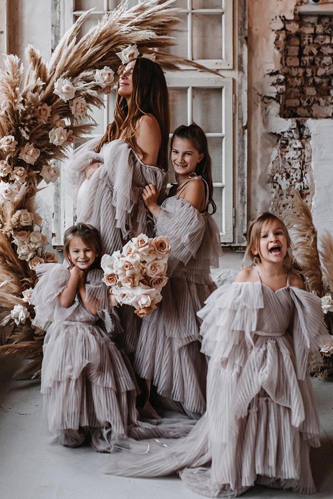 country flower girl dresses simple pale lavender tali_photography