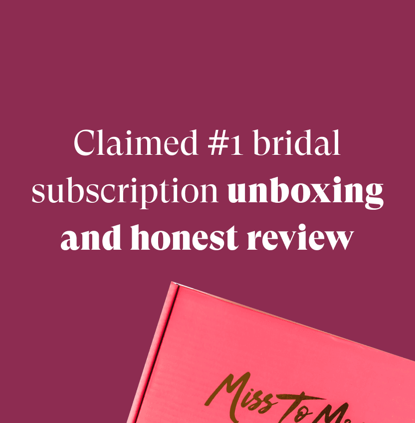 miss to mrs bridal box unboxing banner