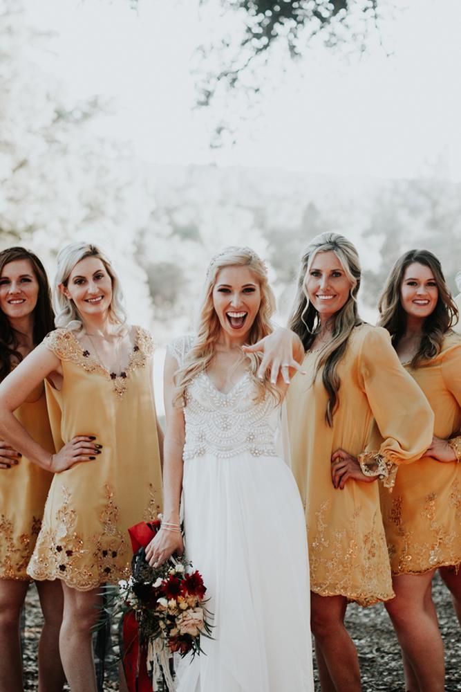 short bridesmaids dresses yellow rustic emily magers